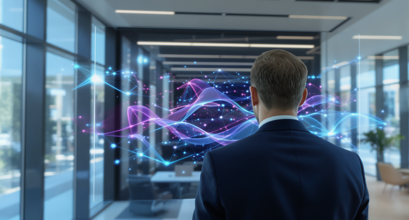 Imprenditore di PMI che dialoga con il Direttore Digitale di MAITIME: la grammatica della conversazione con l'AI aziendale